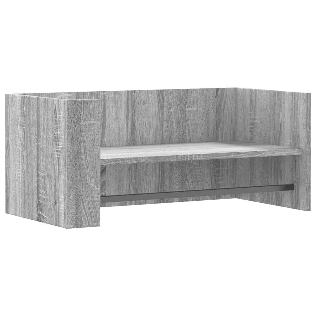 Mensola Design Grigio Sonoma 70,5x35 - Scaffale Sospeso Salvaspazio
