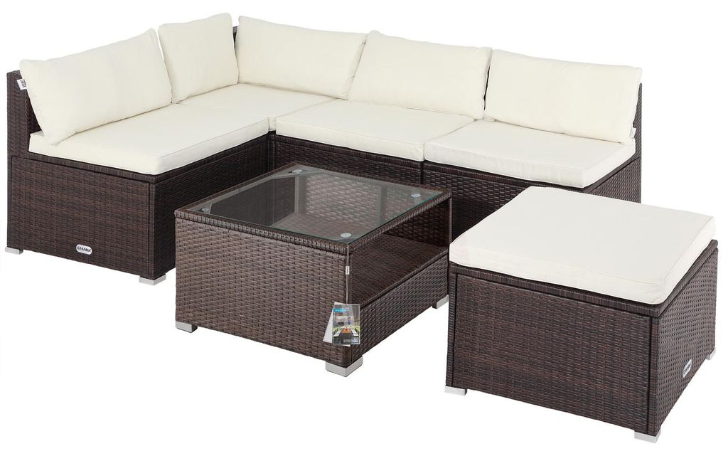 Casaria Set Salotto in Polyrattan XL Cuscini Imbottiti Immagine del prodotto 