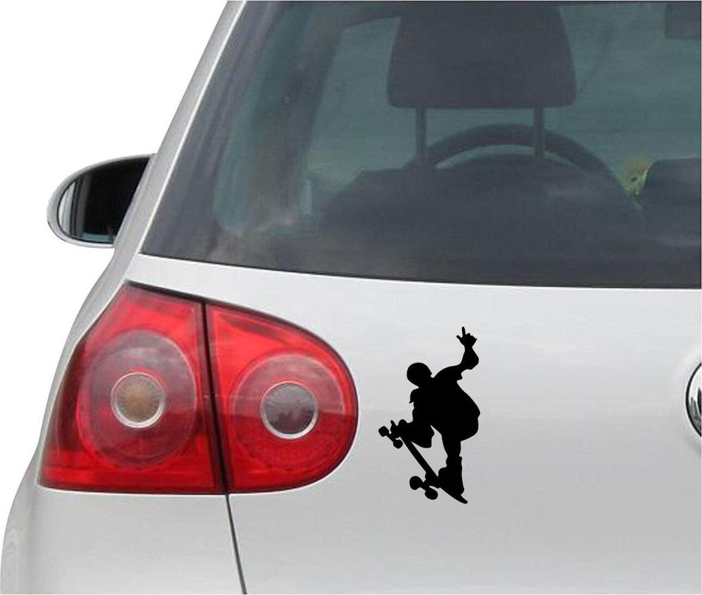 Aufkleber / Autoaufkleber - JDM - Die cut - SKATEBOARDER - Skateboard - Auto, Truck, Notebook, Laptop - schwarz - 81mm x139mm