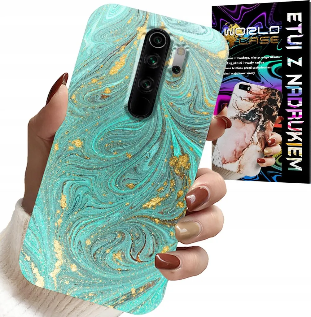 Cover Redmi 9 Marmo Lusso e Vetro Temperato 9H | Design Ultra Sottile
