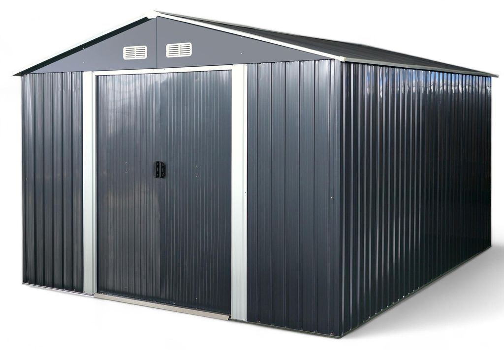 ALEOS. Gerätehaus Geräteschuppen 11m² 367x301x214 cm aus Produktbild 