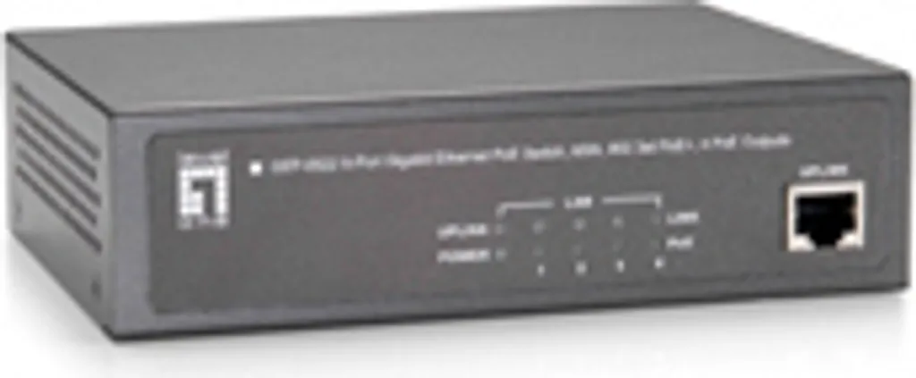 Switch Gigabit PoE+ 4 ports Level One GEP-0522 pour caméra IP