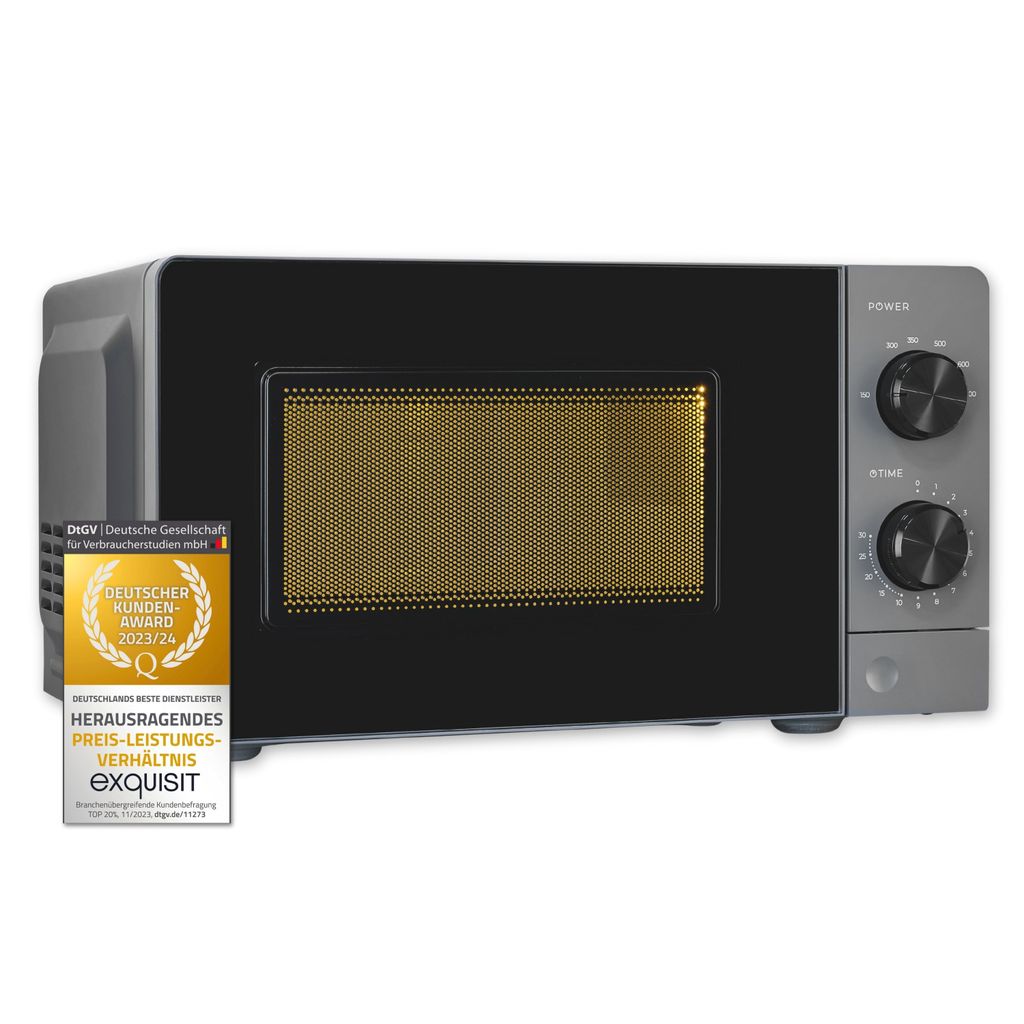 Exquisit Mikrowelle MW950-070 grau | max. 700 W | Garraum Produktbild 