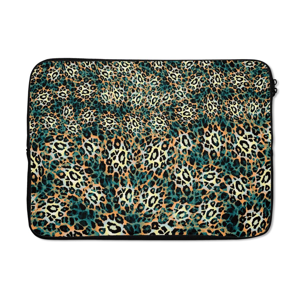 MuchoWow Laptop Hülle 13 Zoll Leopardenmuster - Design - Tiere Laptoptasche - Laptophülle - Sleeve - Rundumschutz