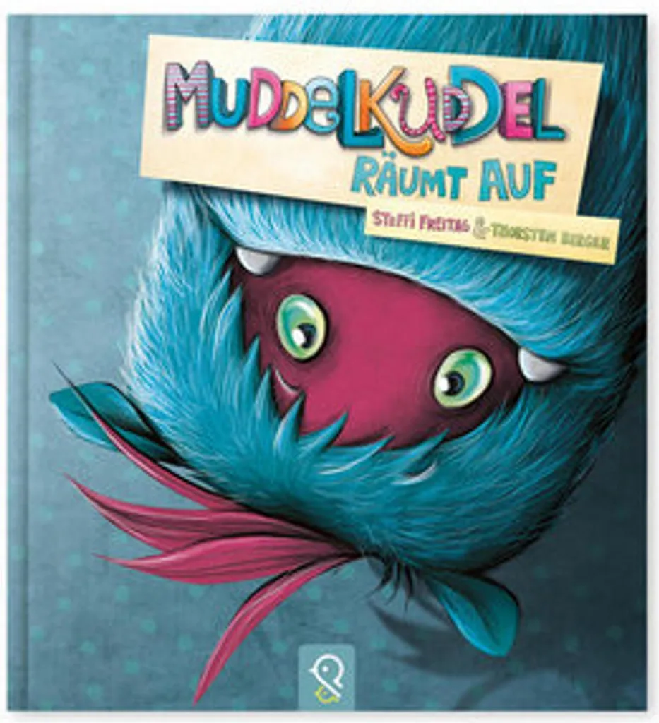 Jeu de plateau Muddelkuddel räumt auf pour enfants de maternelle en bois