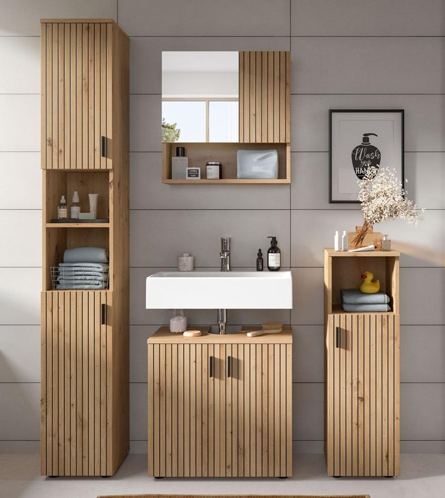 Badkombination Mone 1 | 4-teilig | Artisan Oak Produktbild 