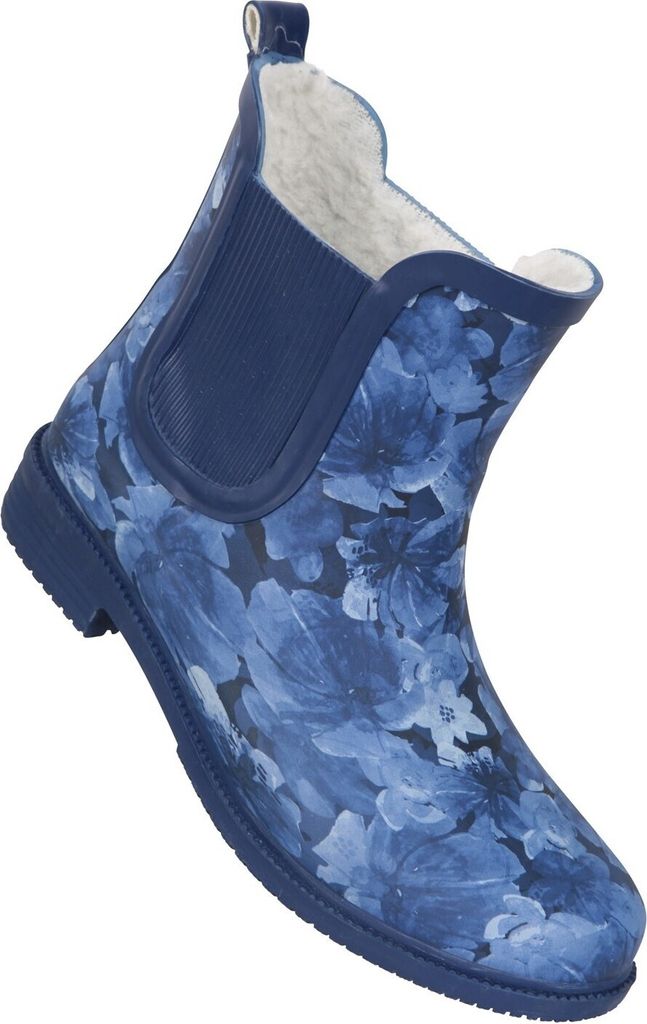 Mountain Warehouse - Damen Gummistiefel, Floral, Gummi MW1110 (37 EU) (Dunkelblau)
