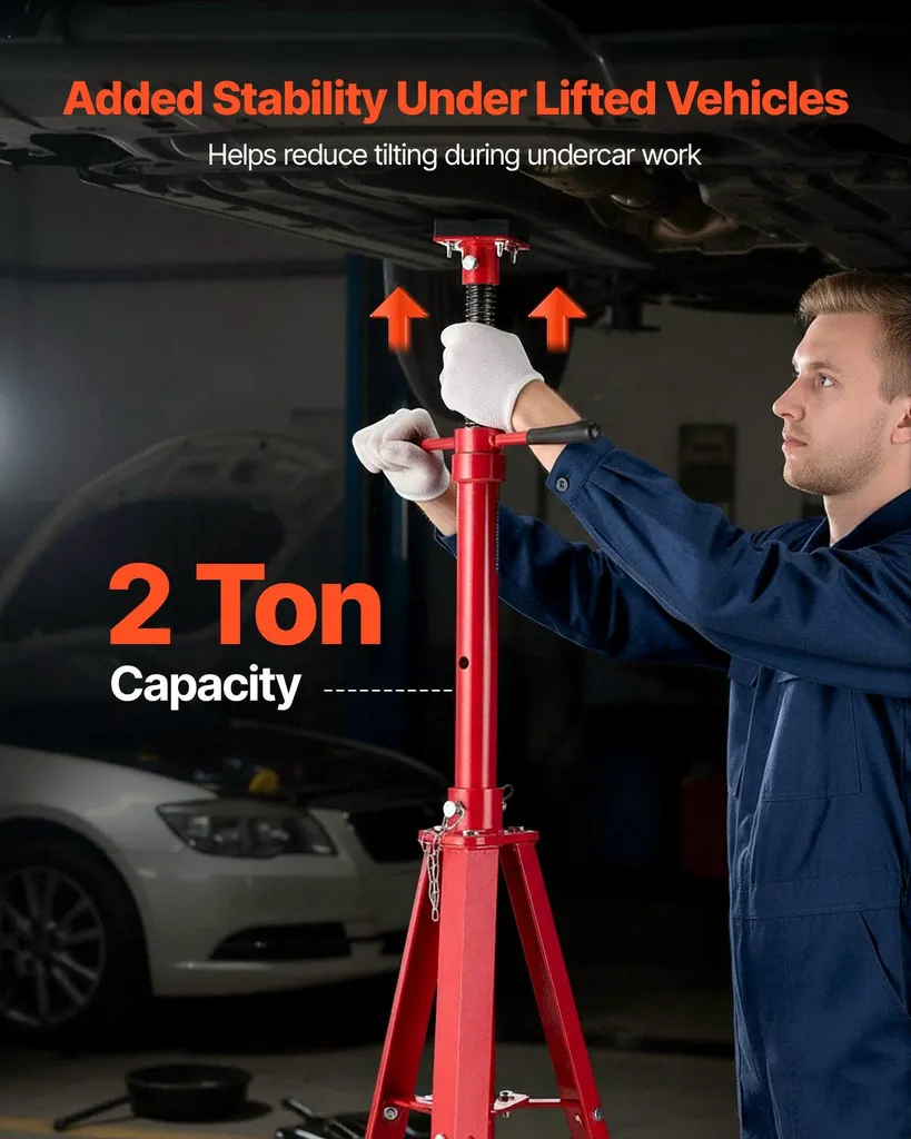 Trépied de levage 2t réglable 120-215cm en acier carbone pour auto