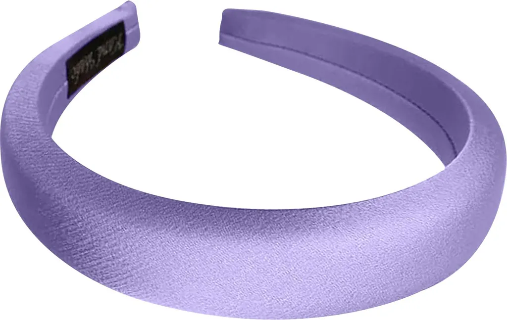 Fascia Larga in Raso Imbottito Lilla | Shop Accessori Capelli