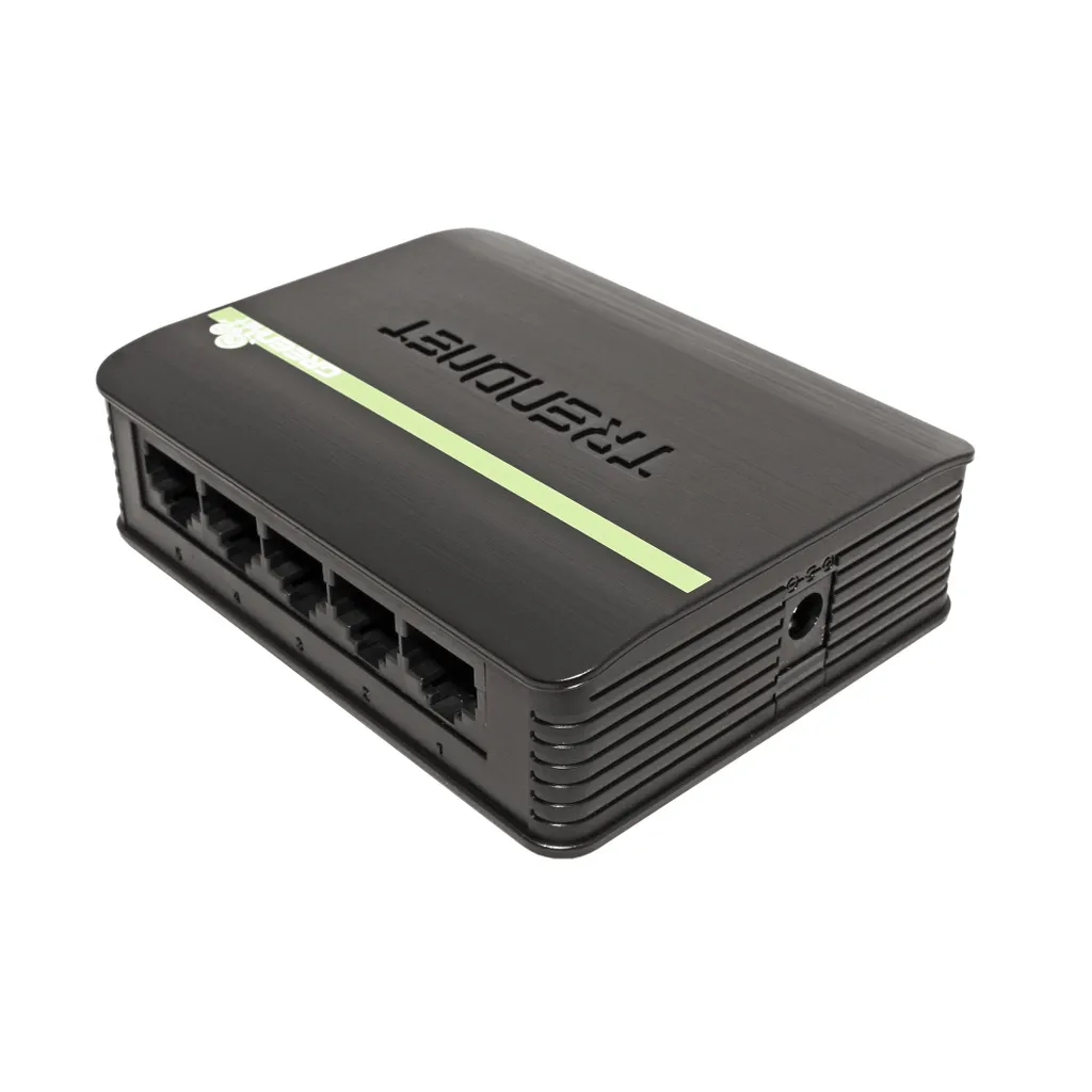 Switch Ethernet 5 Ports Fast 10/100 Boîtier Métal Silencieux et Compact - 3