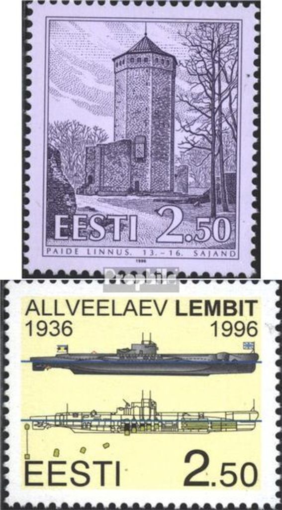 Briefmarken Estland 1996 Mi 272,273 (kompl.Ausg.) postfrisch Bauten