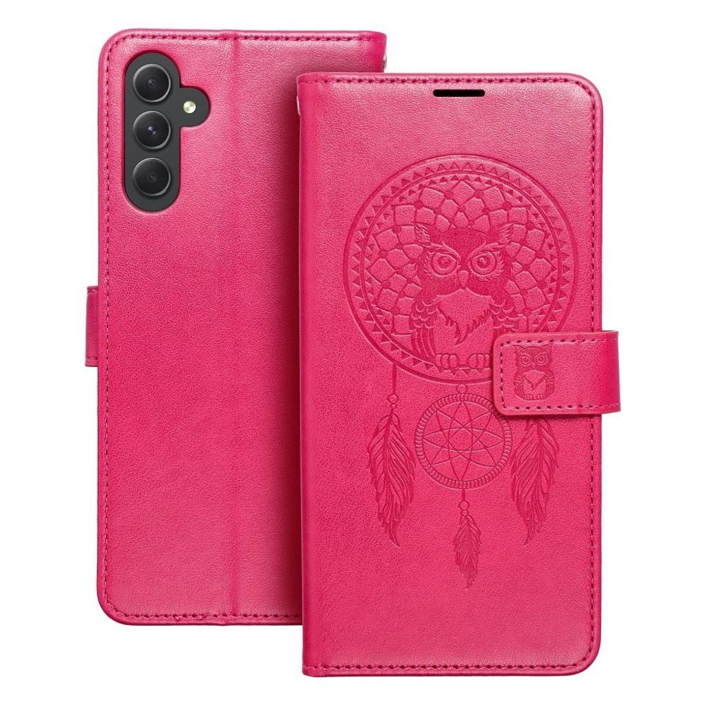 MEZZO Book holster passend für SAMSUNG A54 5G Traumfänger magenta