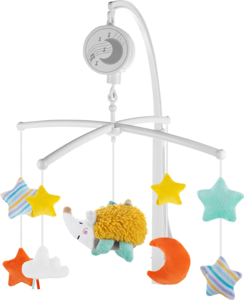 ZOPA Hérisson Carrousel de crèche musical pour l'éveil de bébé en bois