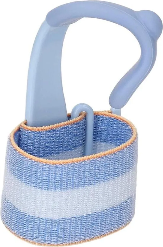 Porte-stylo à pointe fixe et large poignée antidérapante bleu ciel 15cm