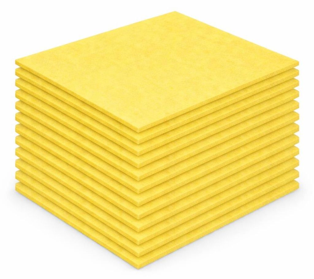 15er Set Schwammtücher Gelb - Spültücher extrem saugstark - Putztücher - Wischtücher Allzweck Reinigungstuch - Schwammtuch für Küche Haushal...