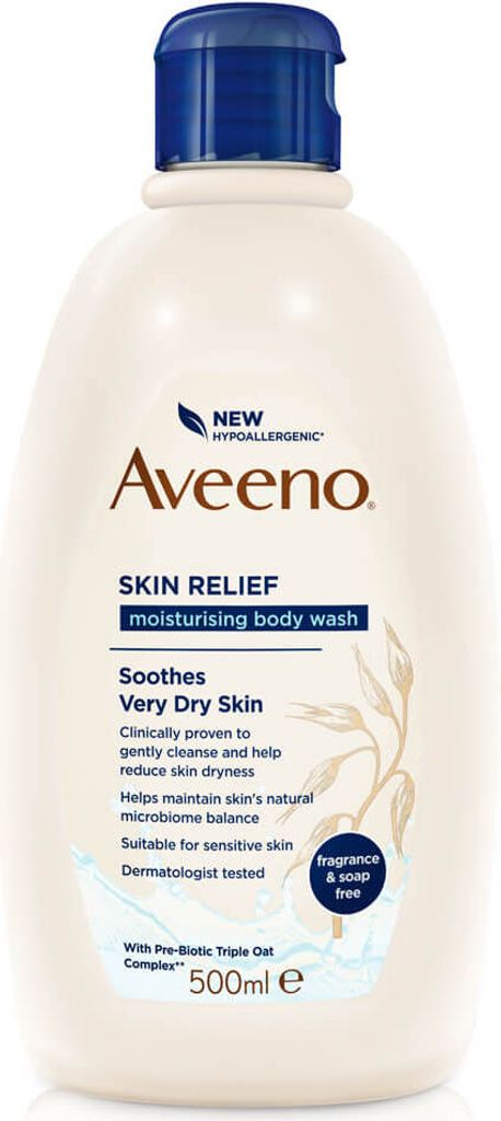 Aveeno - Skin Relief Body Wash ( sehr trockene Haut ) - Beruhigendes und feuchtigkeitsspendendes Duschgel 500ml