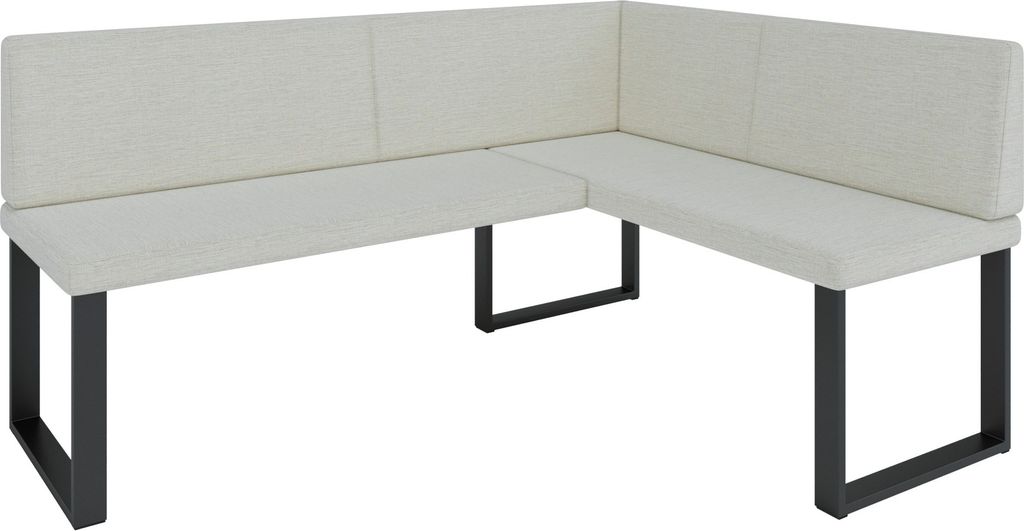 Eckbank AKIKO METAL Corner Bench 168x128 rechts - Eckbankgruppe f r Ihrem Esszimmer, K che modern, Sitzecke, Essecke. Perfekt f r K che, B ro und R...