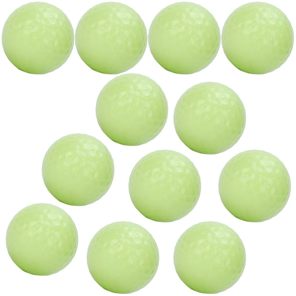 Balles de Golf pour la Nuit Phosphorescentes - Pack de 12 pour Sport