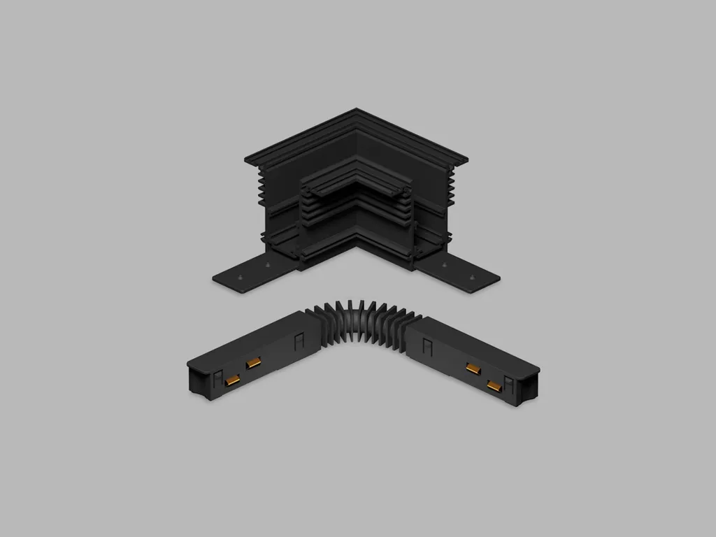 Luminaire d'Angle Magnétique LED2 B DALI Noir pour Rail Intérieur