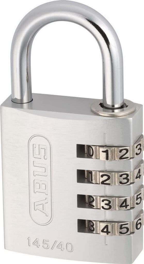 ABUS Cadenas antivol à combinaison 4 Chiffres – Gris 145/40 Image du produit 