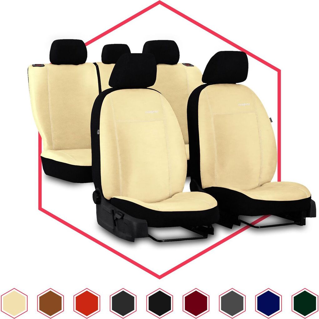 Sitzbezüge Auto Universal Schonbezug Autositzbezüge für Rover 400 Beige Set