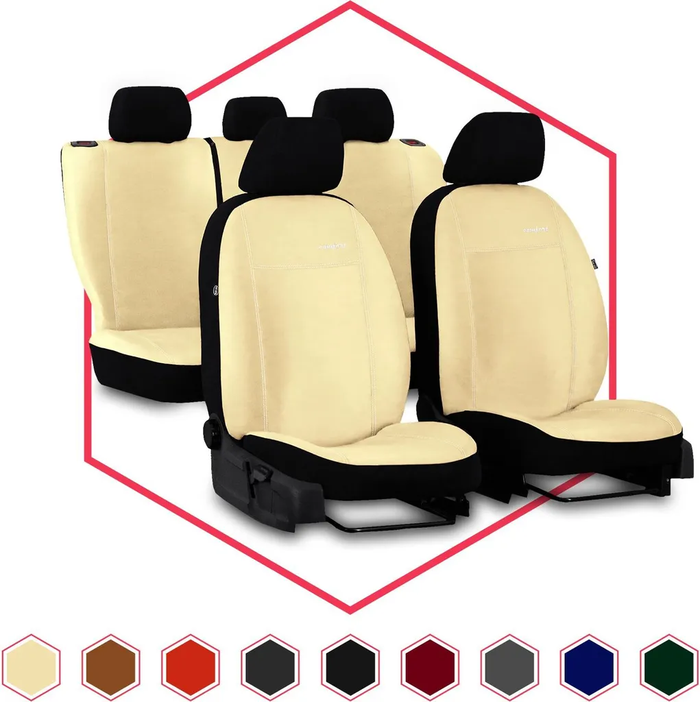 Proteggi i Sedili Ford Kuga I | Set Beige 3 Pezzi Anti-Macchia