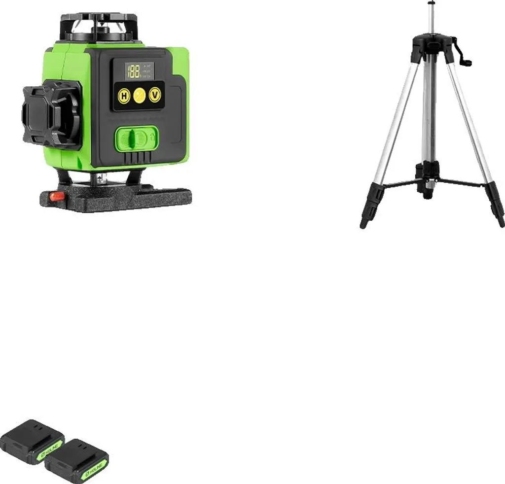 Niveau laser pour pose de carrelage et cloisons avec trépied de 1,5 mètre