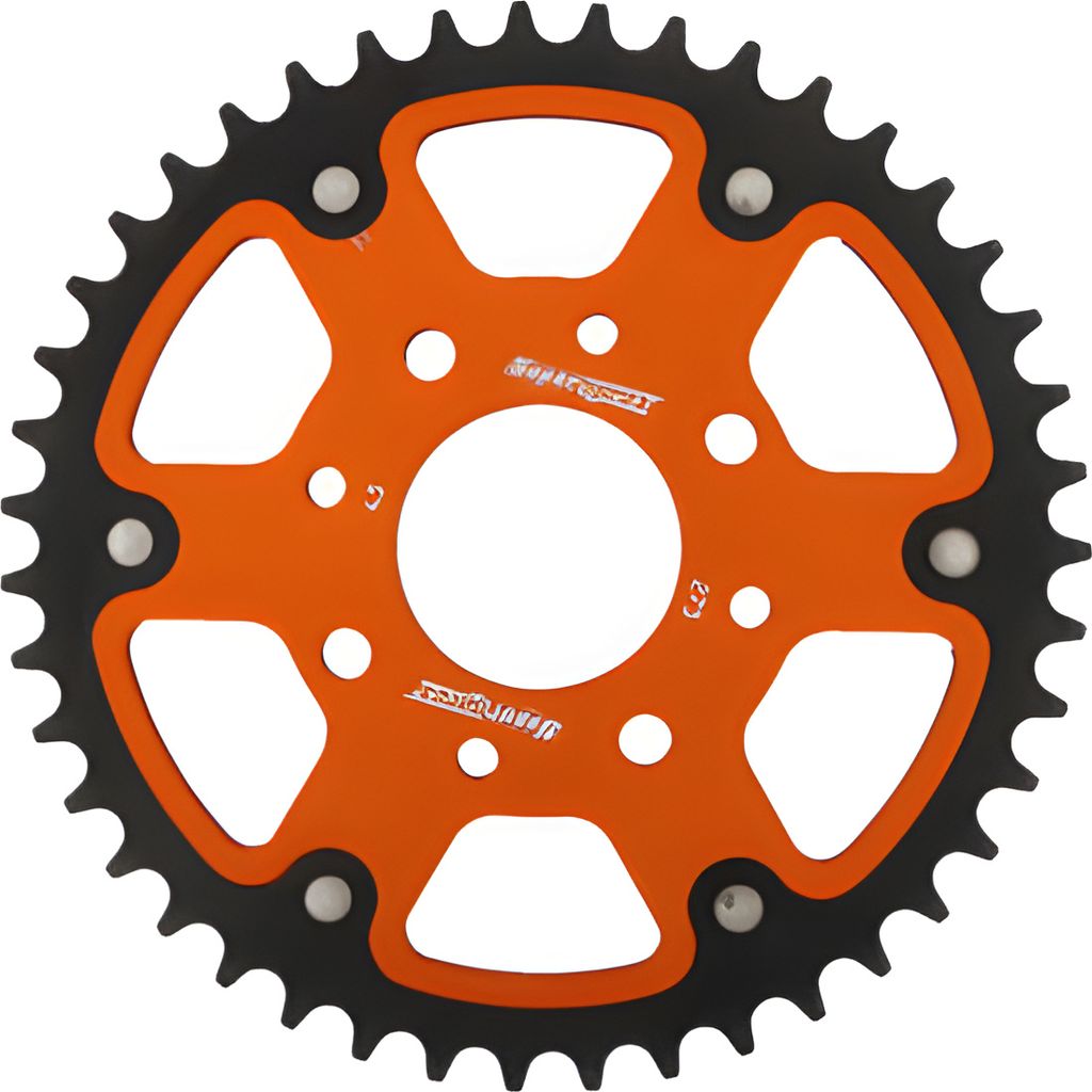 Supersprox Stealth-Kettenrad 520 - 43Z (orange) RST-273:43-ORG|ID 58,0 LK 90,0 4-Loch