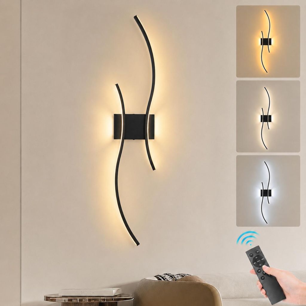 LED Wandleuchte Modern Innen Wandlampe Dimmbar 3000K-6000K Produktbild 