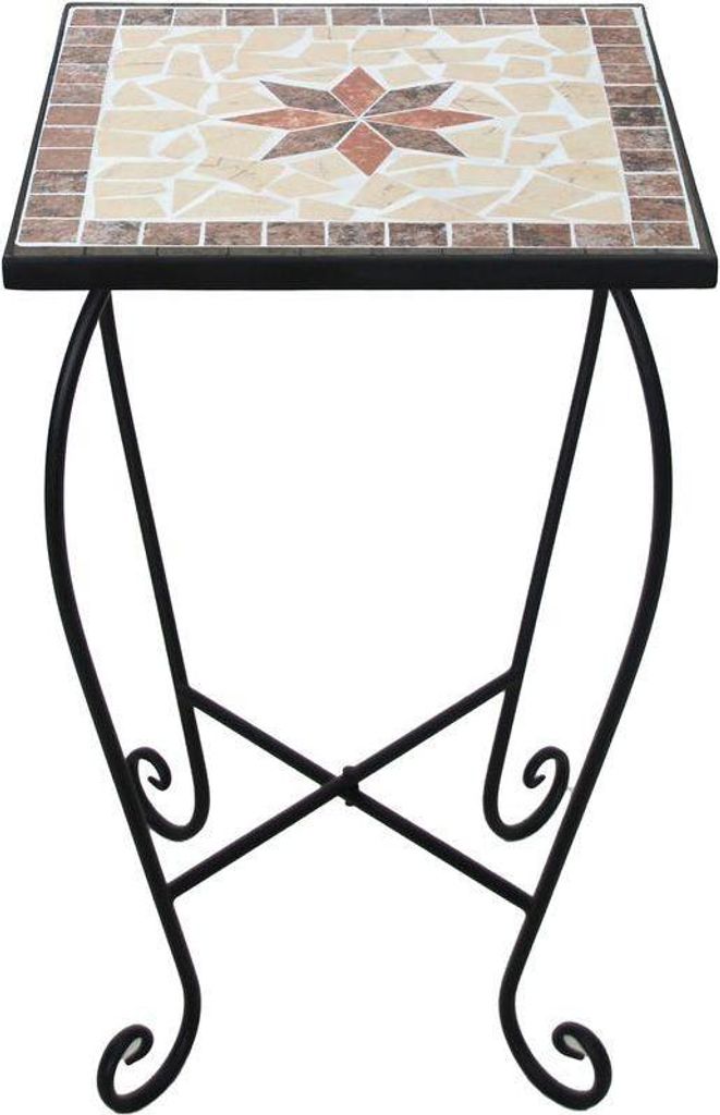 Deco Pleasure 950312 Blumenhocker 'KOLUMBOS' für Außen- und Innenbereich, Mosaikdesign