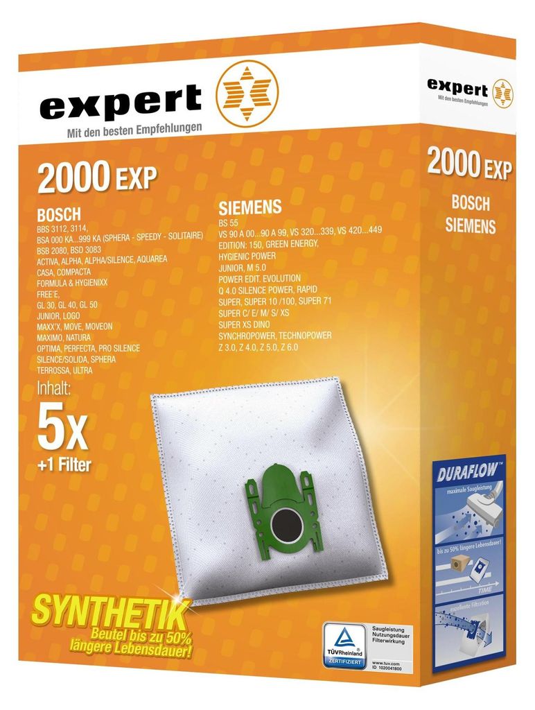 AEG 2000 EX, Weiß, 5 Stück(e), 1 Stück(e) Produktbild 
