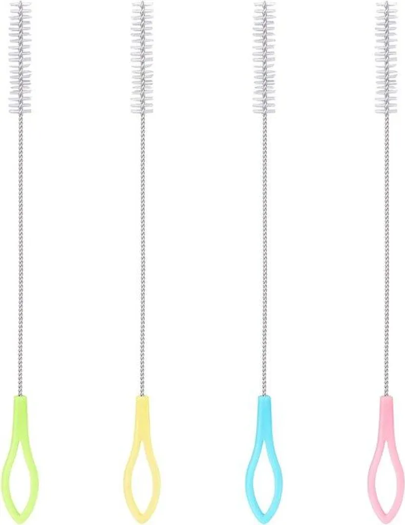 Goupillon de nettoyage fin pour tube à essai et tuyau de lait x4