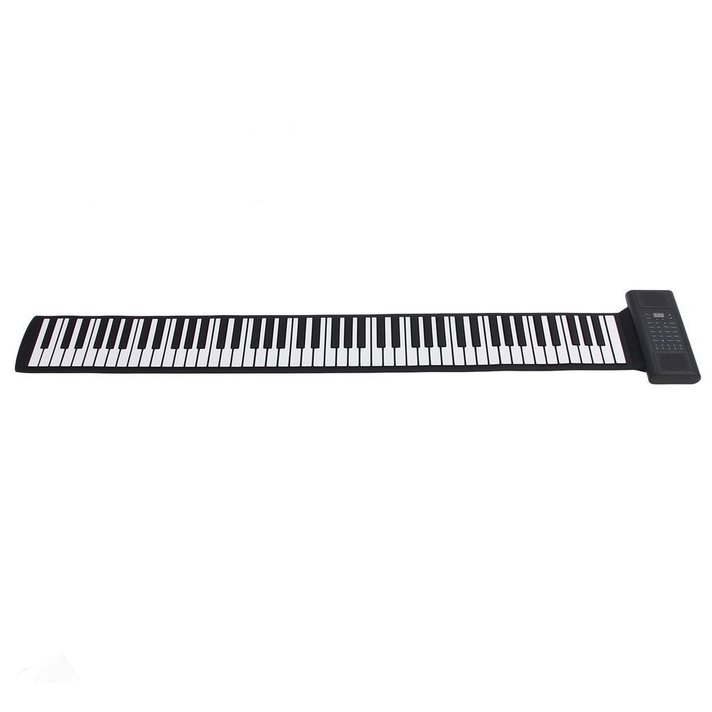 LED Display Foldable Piano Keyboard,Portable Rechargeable Piano Keyboard,88 Keys Roll Up Piano,Roll Up Piano,Electronic Hand Roll Piano,Silicone Ro...