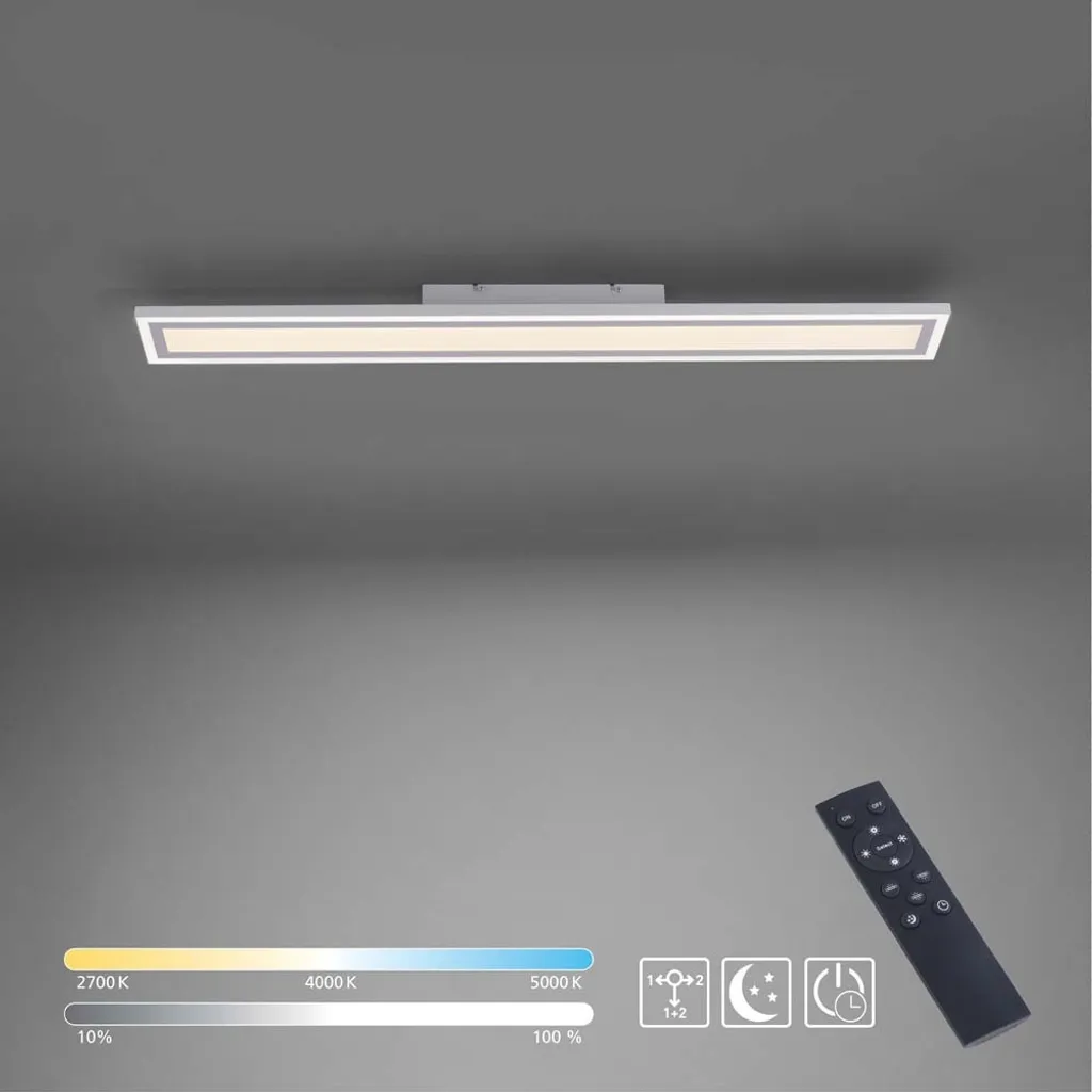 Plafonnier LED Panneau Rectangulaire 100 cm à Intensité Variable Dimmable - 11