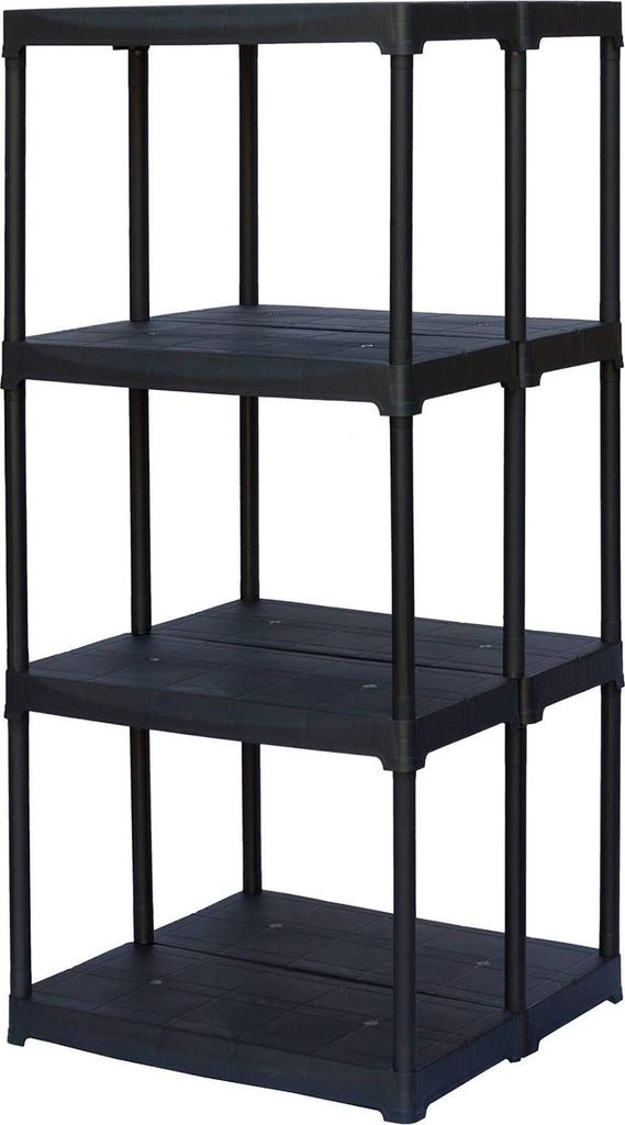 Dbellucc Outdoor-Garderobe, Outdoor-Regal, Mehrzweck-Balkongarderobe, Outdoor-Schrank, 100 % Italy, Anthrazit, 60 x 59 x 133 cm