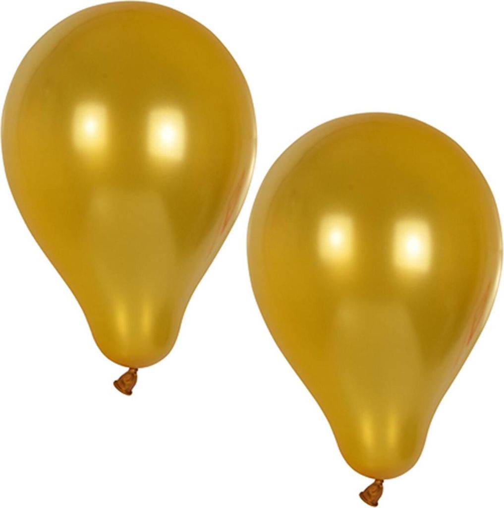 PAPSTAR Luftballons "Metallic" Umfang: 800 mm gold 10 Stück Produktbild 