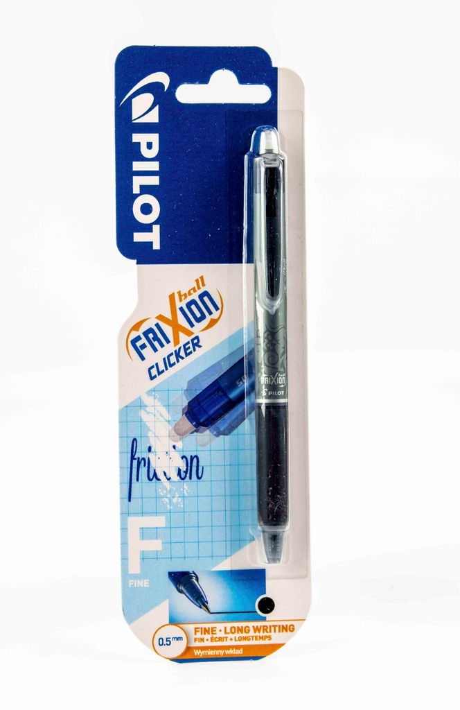 Pióro kulkowe Frixion Clicker Pilot 0,5 czarne blister