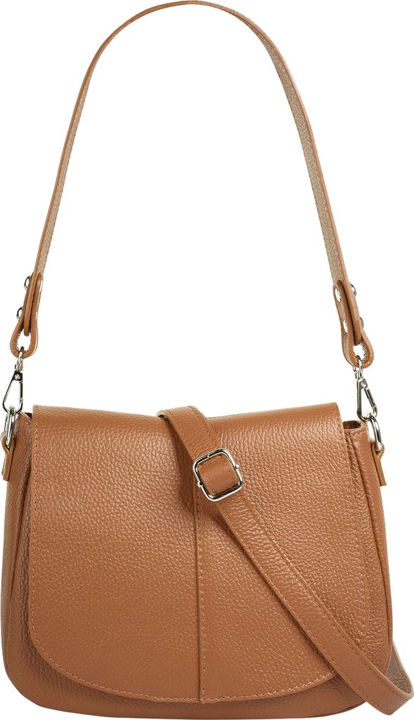 Cluty Umhängetasche Damen 021318 cognac