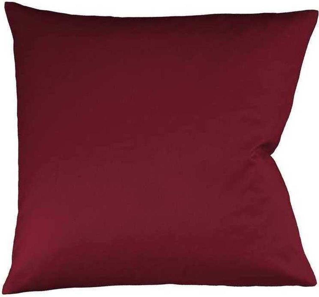 Fleuresse Mako-Satin-Kissenbezug uni colours pflaume 4074