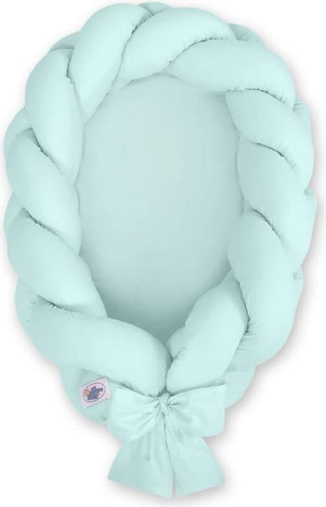 Geflochtenes Babynest 2-in-1-Babynest, umwandelbar in einen Nestchen, sicher und multifunktional