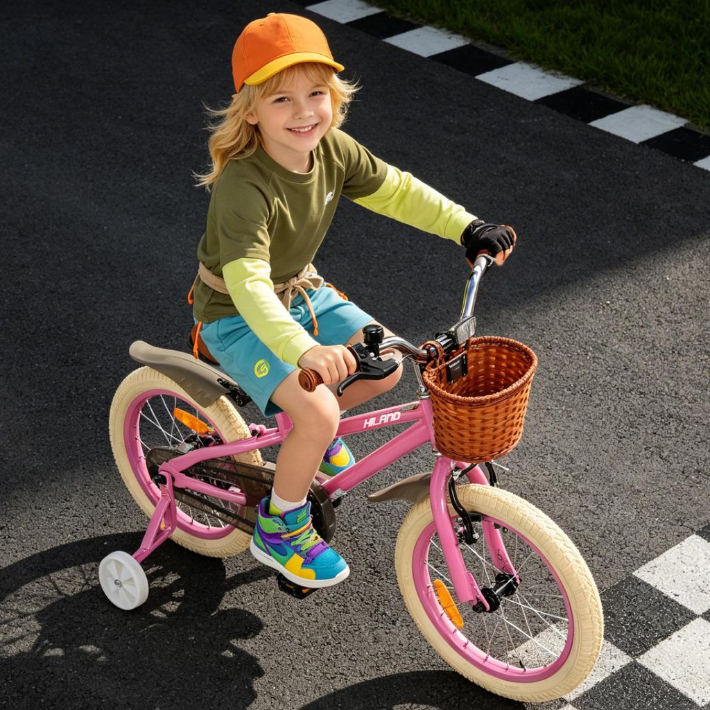 JOYSTAR Little Daisy Vélo pour enfants pour filles de 2 à 7 ans, vélos avec siège de vélo de poupée et banderoles, vélos avec drapeau et plaque d'immatriculation  18