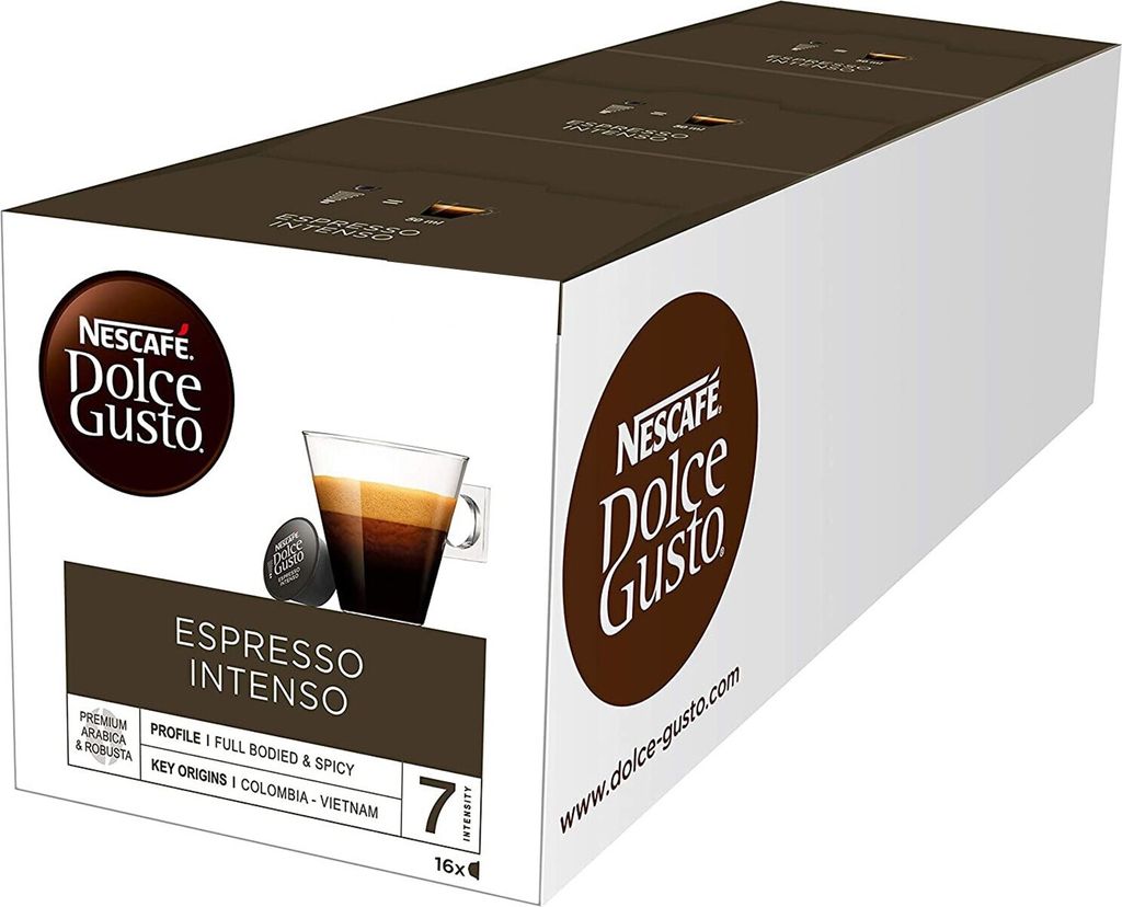 Dolce Gusto - Kaffeetassen Dolce Gusto Espresso Inteno 16st | Box a 16 Kopf | 3 Stück