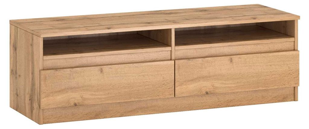 Lowboard Lala TV-Unterschrank 120x40x38cm Eiche Wotan mit Schubladen