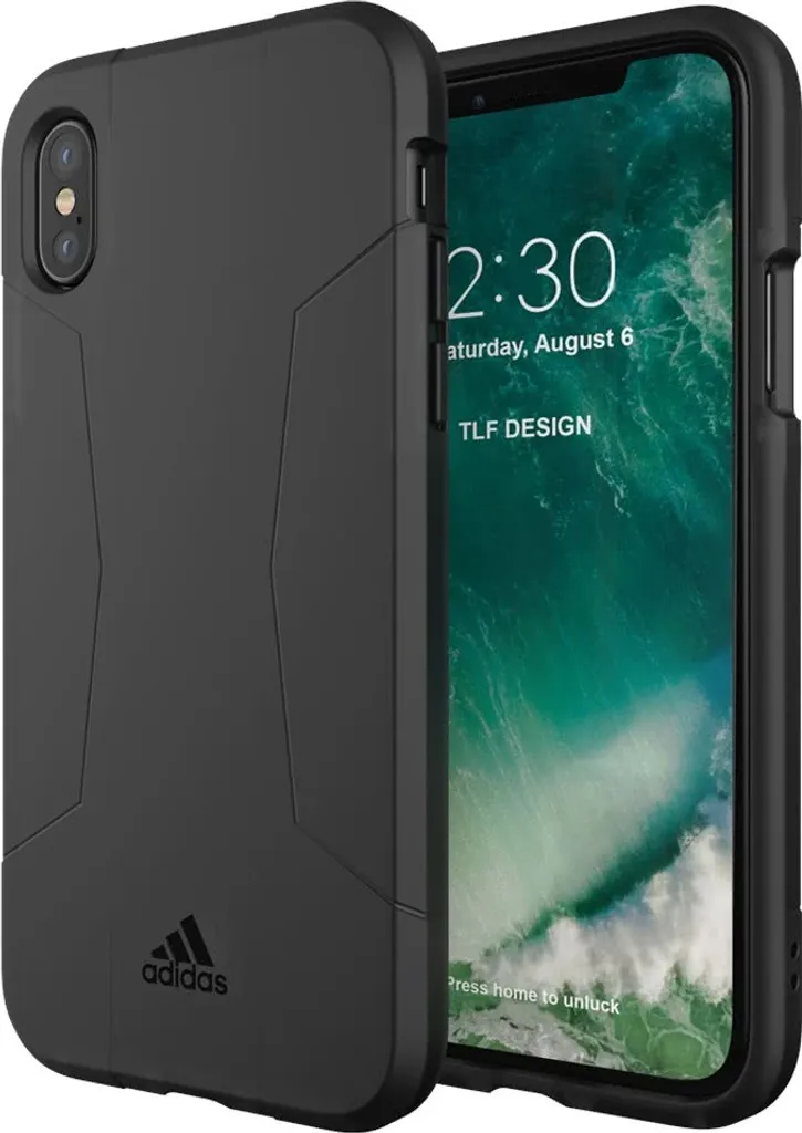 Cover Adidas Agravic iPhone XS / X - Protezione TPU Rigida Nera