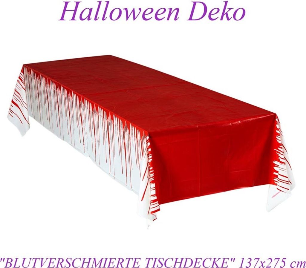 Blutdinner Tischdecke 2,75 x 1,37m