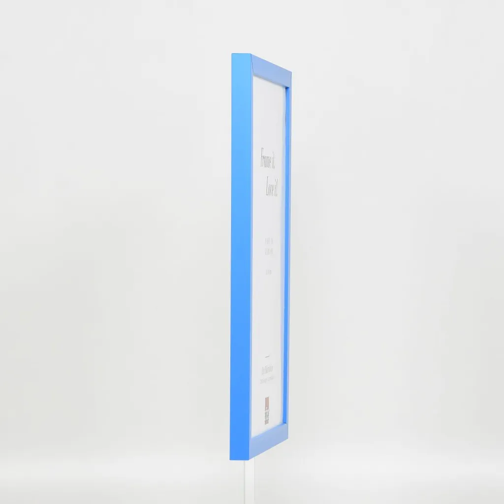 Cornice Blu 25x35 Top Cube | Legno Vero per Mostre e Poster - 11
