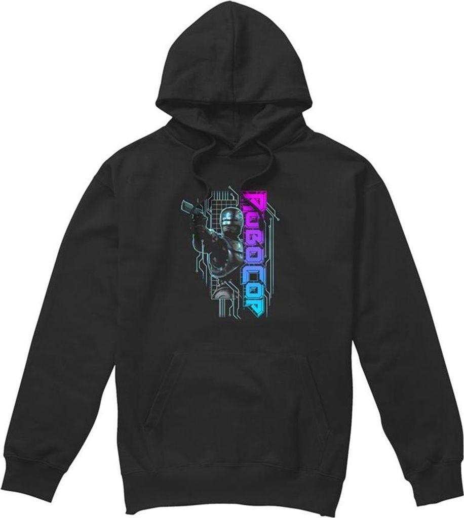 Robocop - "Robo Neon" Kapuzenpullover für Herren/Damen Uni TV23430 (XL) (Schwarz)