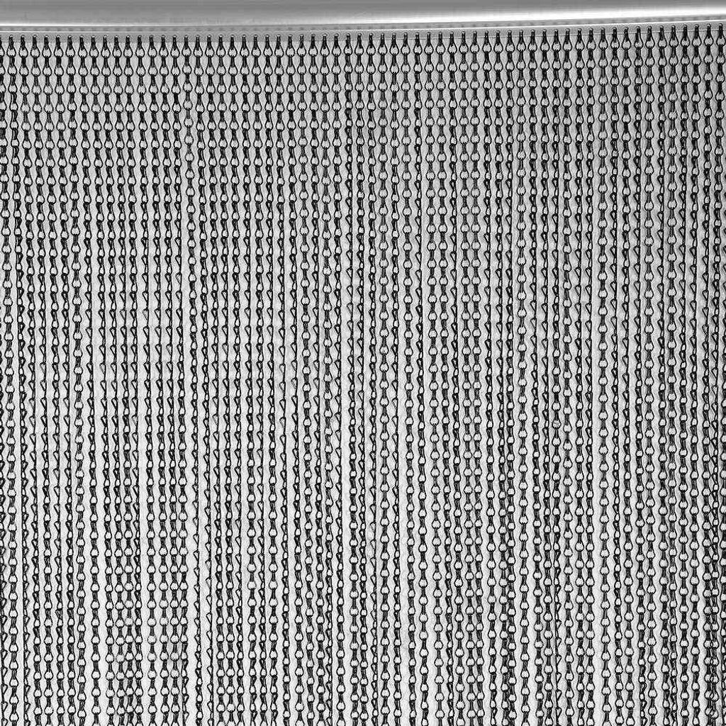 Kettinggordijn Zwart 210 cm - Aluminium Ruimteverdeler - Productafbeelding 