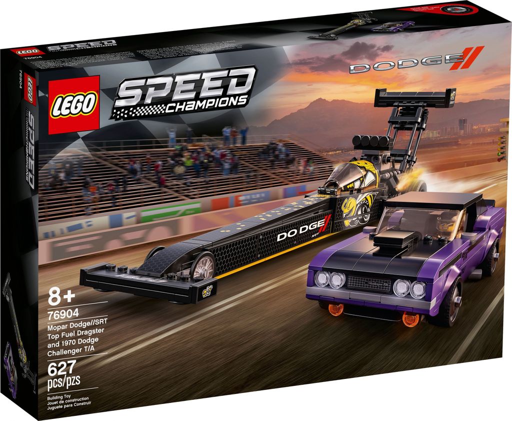 LEGO Speed Champions Mopar Dodge//SRT Dragster & 1970 Dodge Challenger - 76904 NEU! Teile 627x