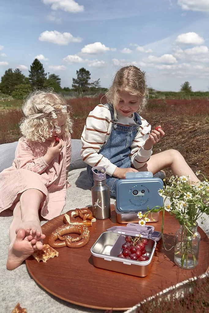 Boîte à goûter enfant Lässig Adventure Libelle avec compartiment tri
